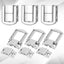 12 Pzas Pestillo Metal Caja Herramientas Plateado