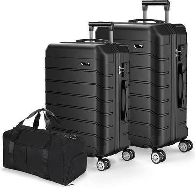 Set 3 Pzas Maleta Rígida con Ruedas TSA 20/26pulg Negro