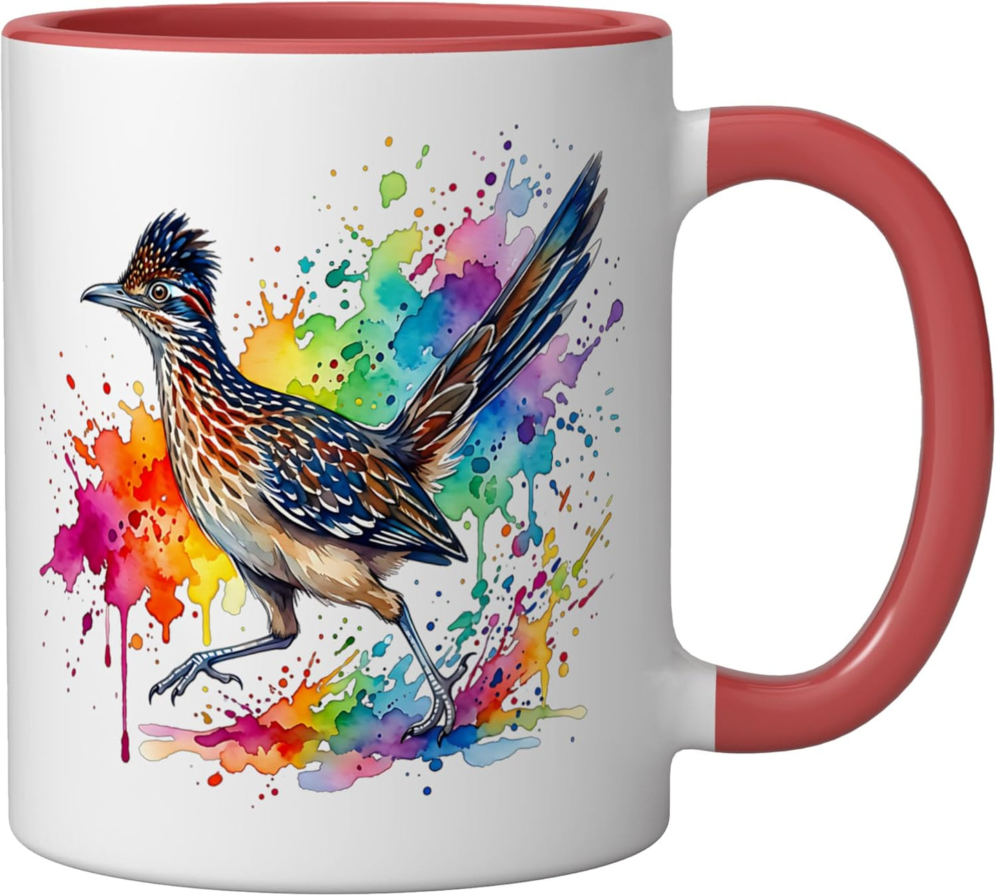 Taza Cerámica Roja/Blanca