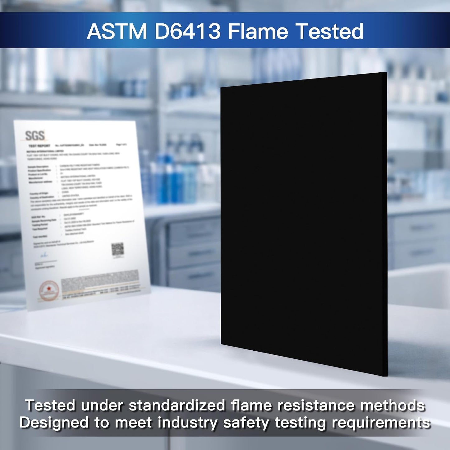 Manta soldadura ignífuga 4x6ft fieltro carbono cert ASTM