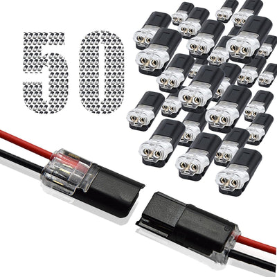 50 Conectores enchufables doble alambre bloqueo manualidades