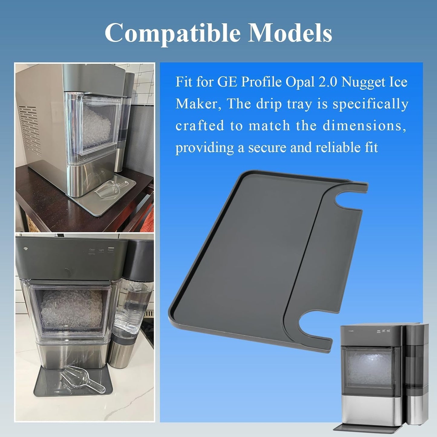 Bandeja goteo gris repuesto compatibilidad GE Profile Opal 2.0