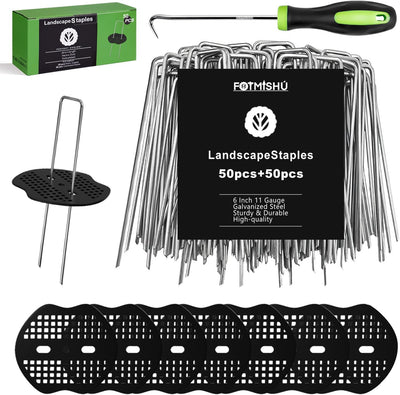 Grapas paisaje 6pulg estacas pasadores galvanizados