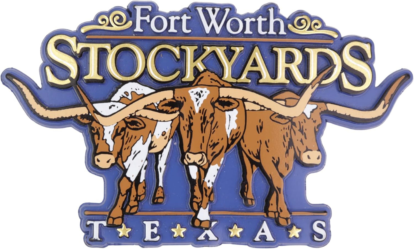 Imán Fort Worth cuerno largo 2.5x3.15pulg