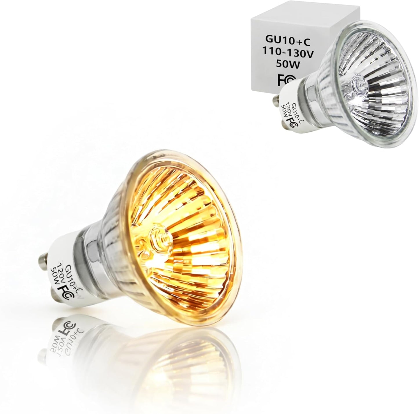 Bombilla calentador velas GU10 50W 2700K pack 6