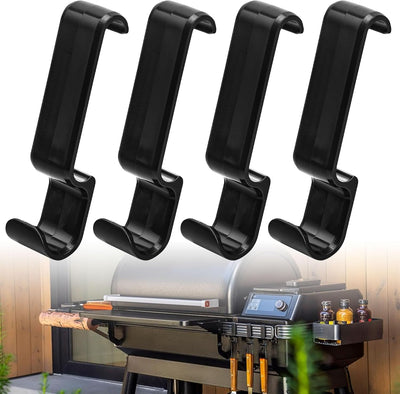 Accesorio Pop and Lock para parrilla Traeger 4 ganchos plástico negro