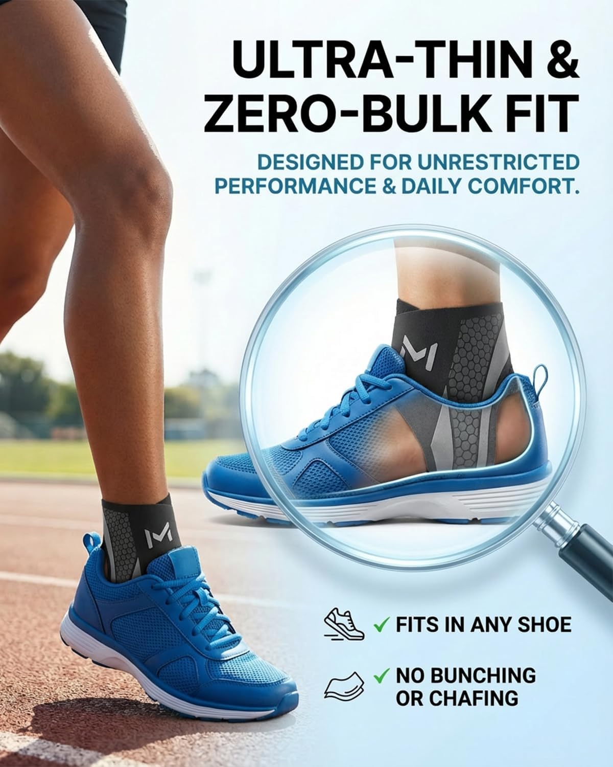 Tobillera compresión con cordones deporte baloncesto ajustable