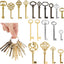 Llave esqueleto para puertas antiguas 19 llaves hueco latón