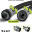 Manguera jardín flexible duradera alta presión 10ft negro