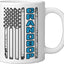 Taza cerámica vintage bandera americana para padre día del padre