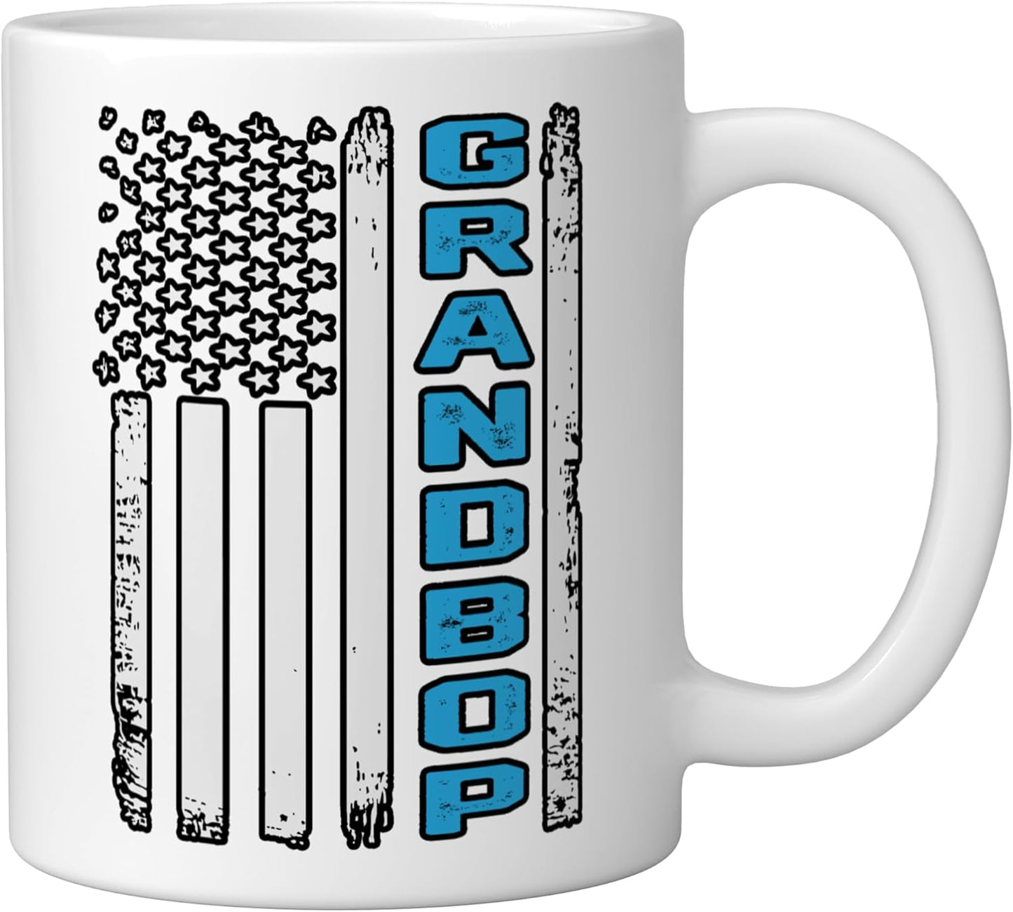 Taza cerámica vintage bandera americana para padre día del padre