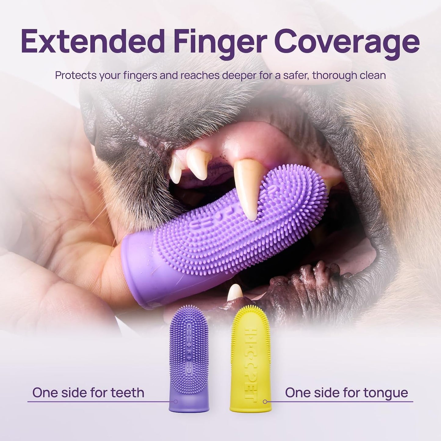 Cepillo dientes perro antideslizante para limpieza placa