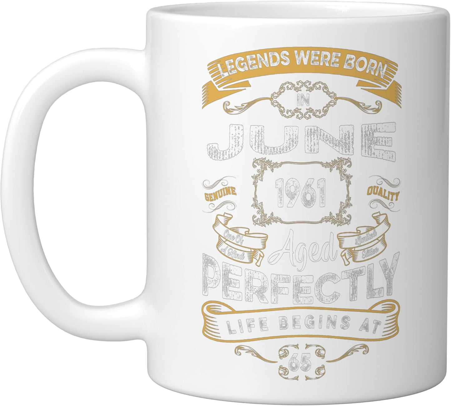 Taza Cerámica Edición 65 Aniversario Blanco