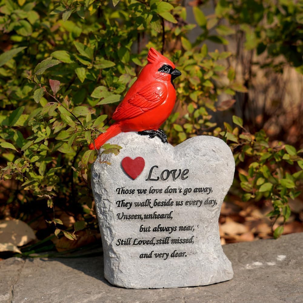 Decoración jardín figuras cardenales rojas para balcón
