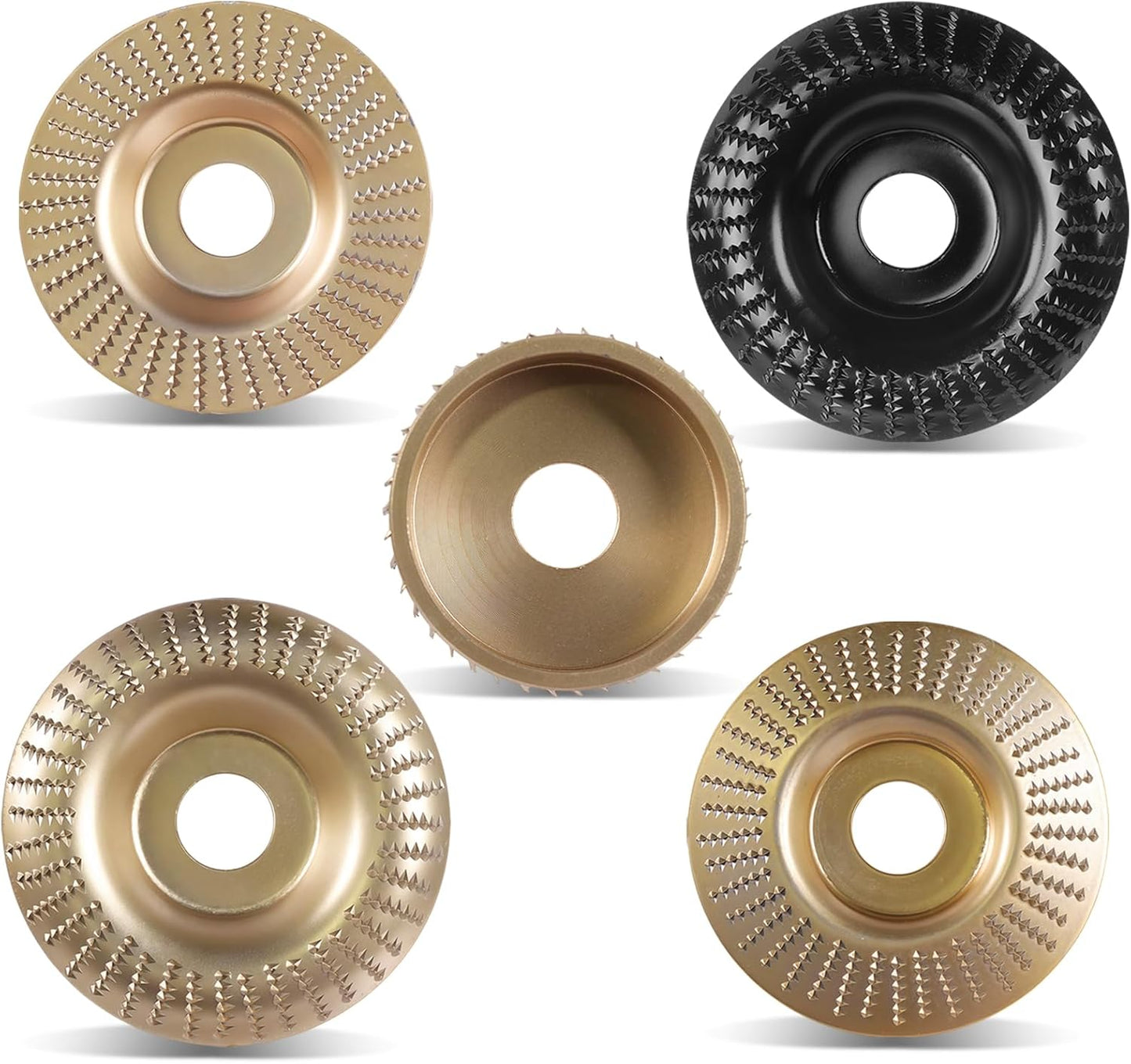 Amoladora angular discos tallado madera eje 5/8 pulg
