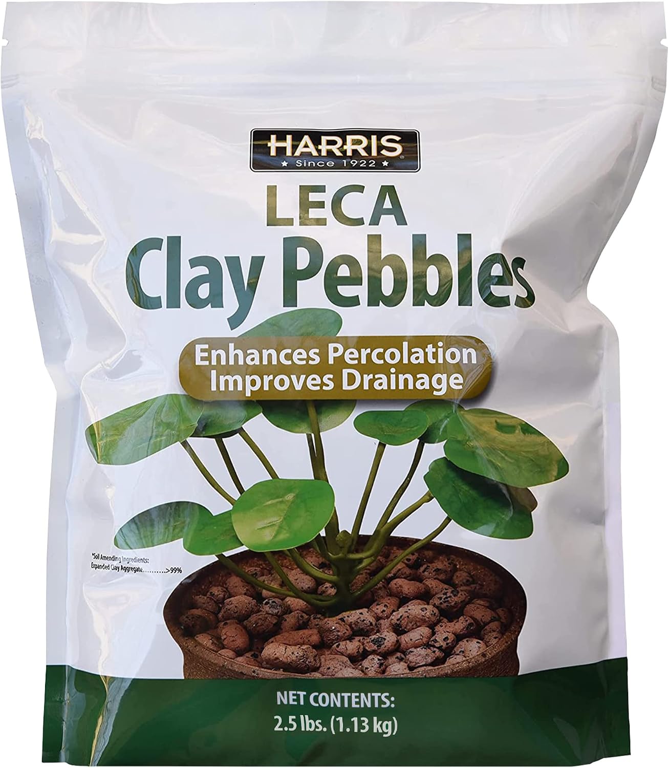 Guijarros arcilla expandida para plantas 2.5lb