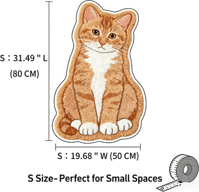 Alfombra para gatos forma irregular dibujos animados