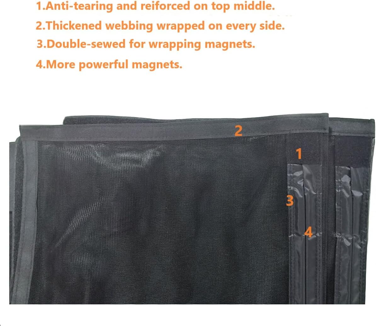 Puerta mosquitera magnética 78x80pulg con imán