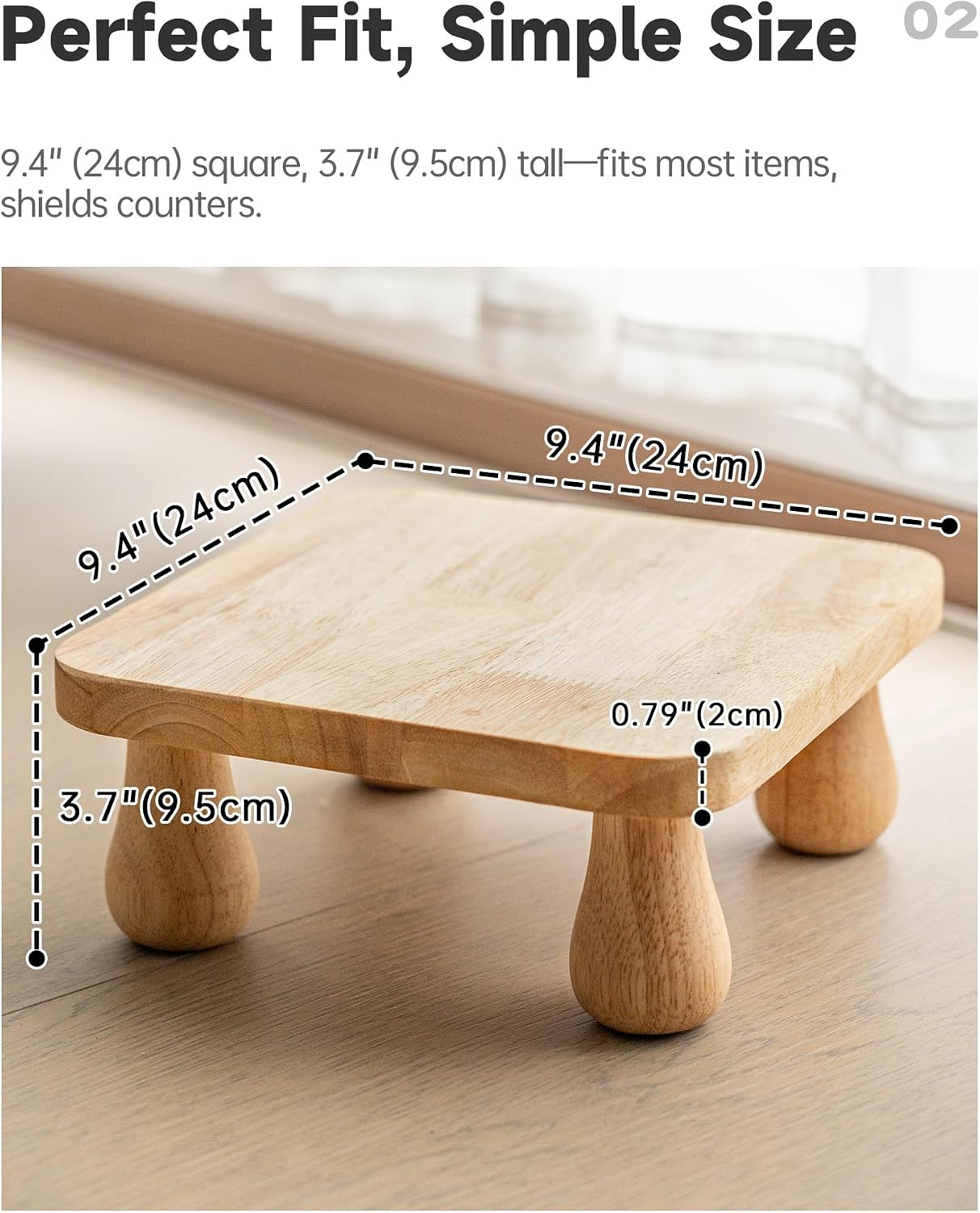 Soporte plantas madera maciza interiores estante moderno