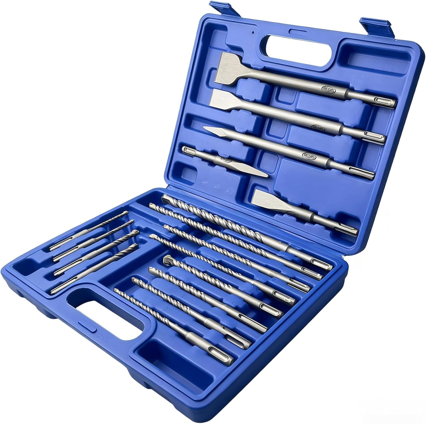 Set 17 Brocas SDS Plus para Hormigón Paredes Cemento