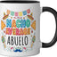 Taza cerámica para fiesta abuelo Nacho Average negro/blanco