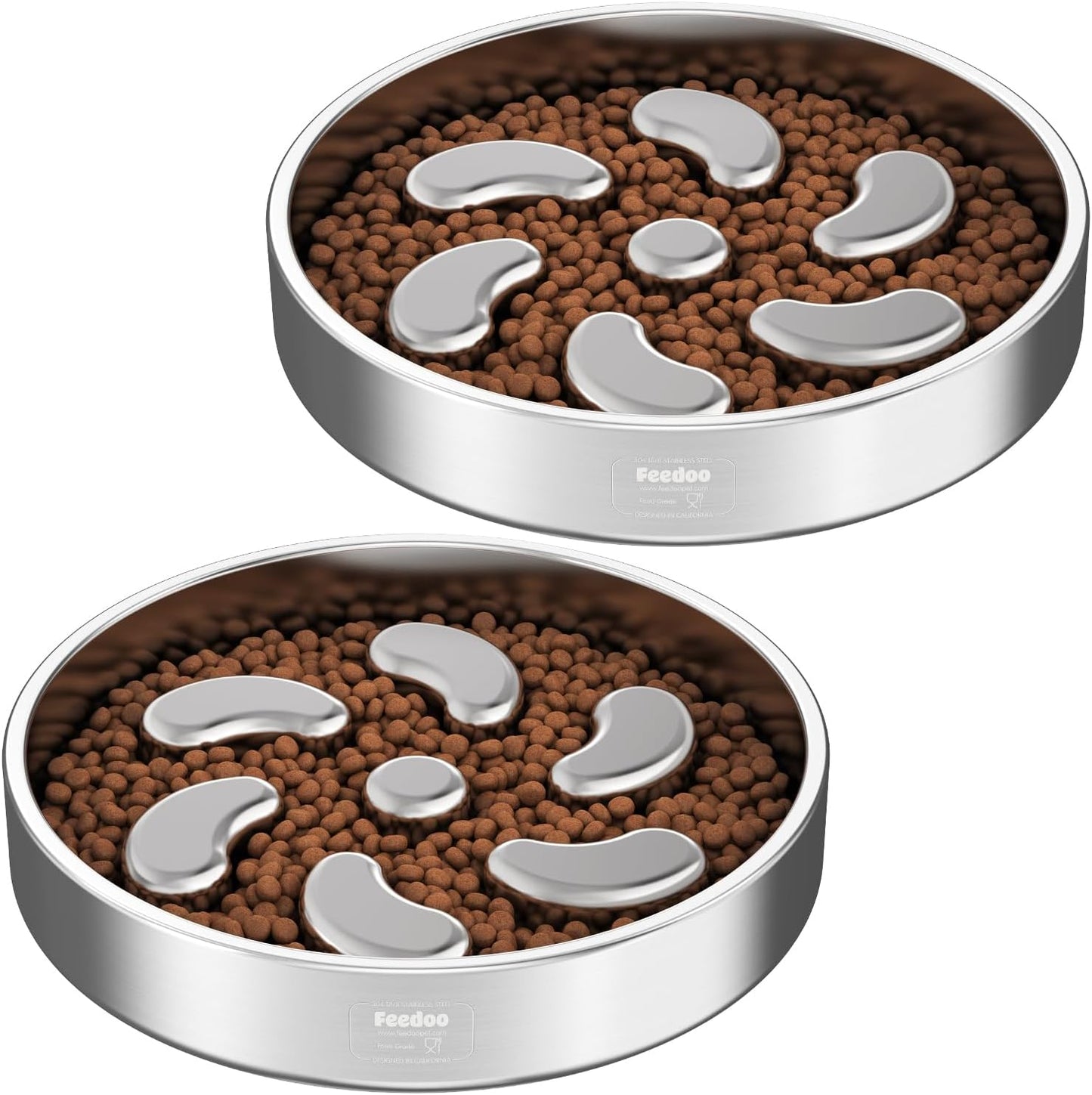 Cuenco perro laberinto acero inox doble pared 3 tazas