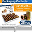 Insertos roscados 1/4-0.787 pulg para madera set 28