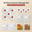 Set tapas silicona vacío 5 grandes 5 pequeñas 6 bolsas rojo blanco