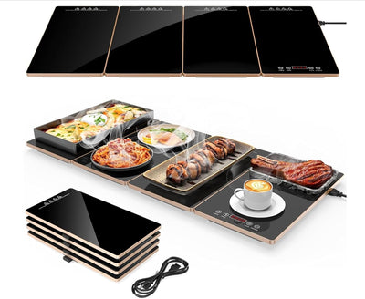 Bandeja Calentamiento Eléctrica 4en1 para Buffet 8 Temperaturas