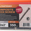 Tornillos terraza compuesta #10x2 Torx T20 gris con broca