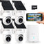 Cámaras seguridad inalámbricas solares 8 MP AI 64 GB