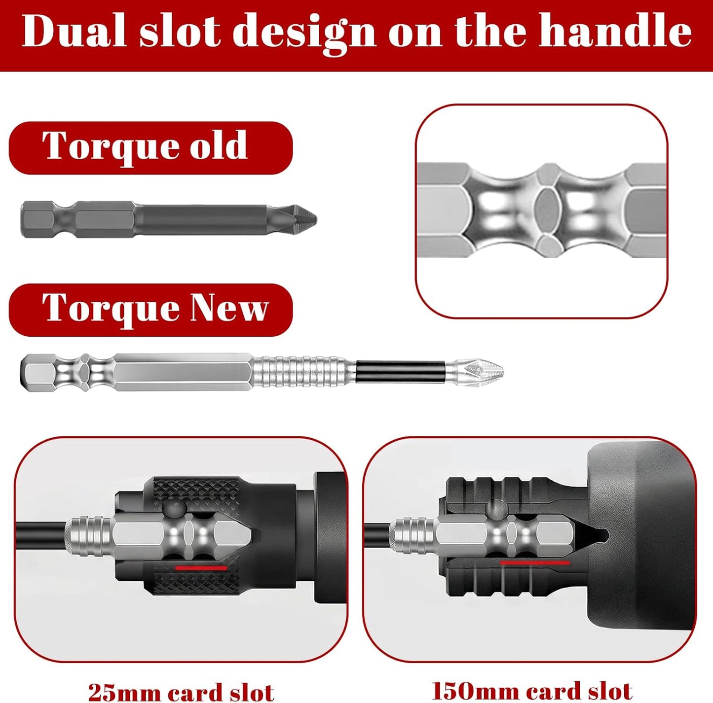 Set 6 Pzas Destornillador Magnético para Impacto