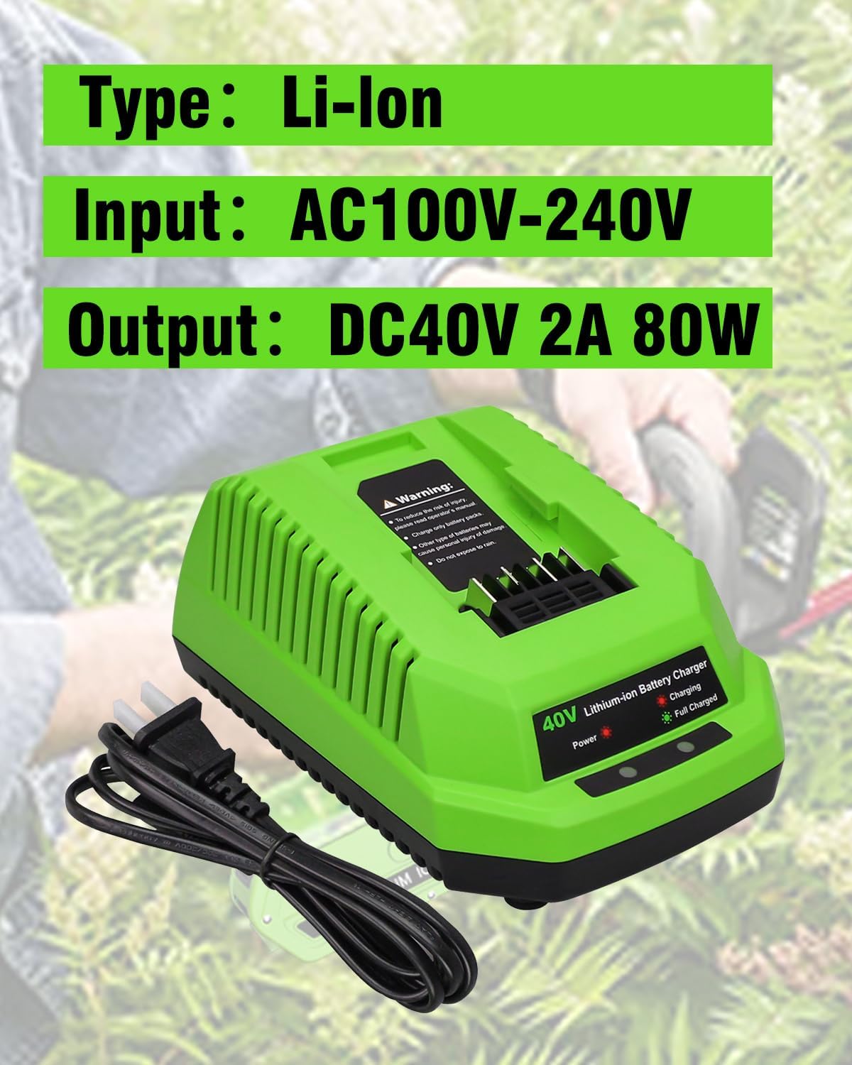 2 Baterías 40V 6.0Ah Repuesto Greenworks 29482