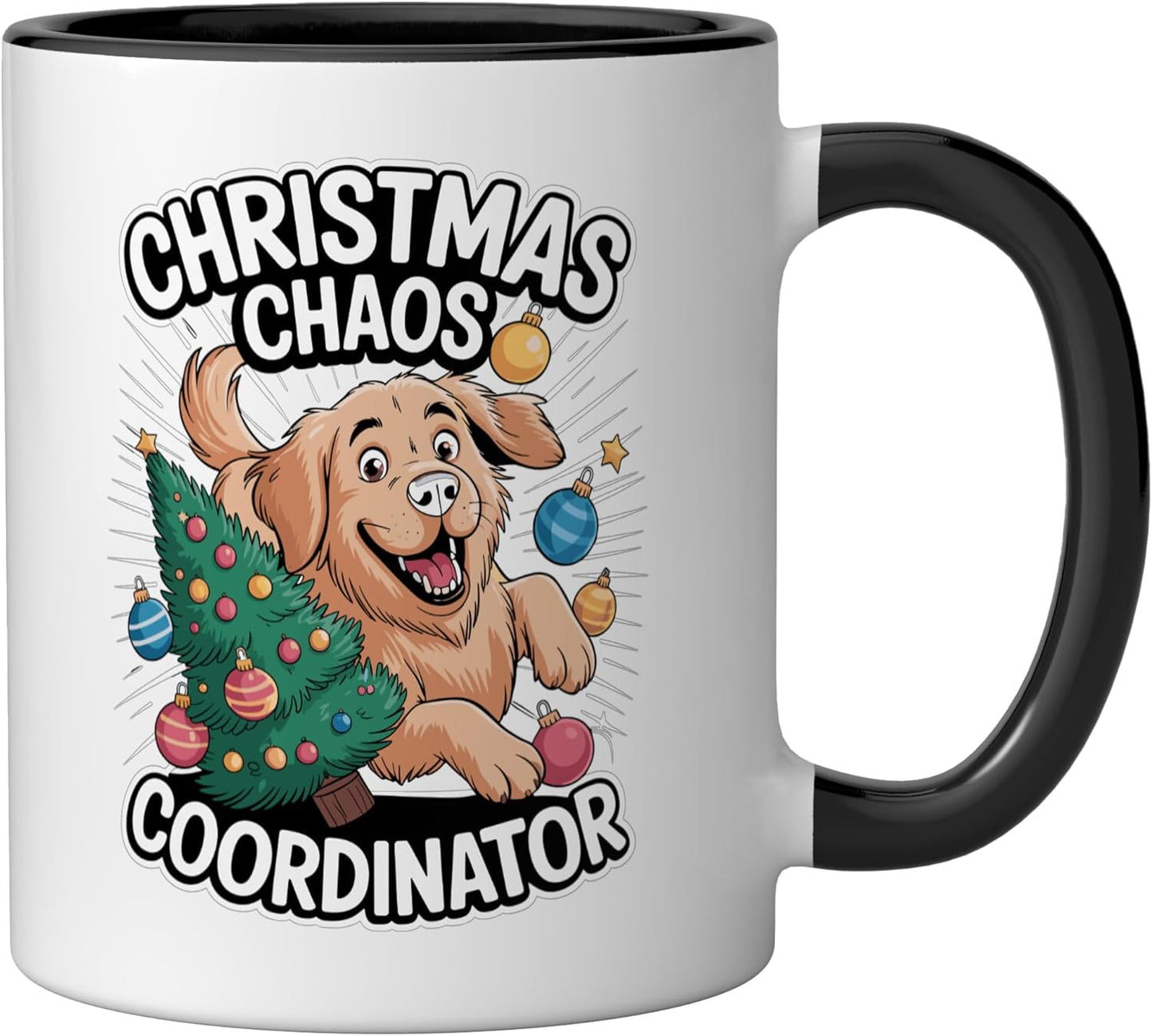Taza Cerámica Perro Labrador Humor Negro/Blanco