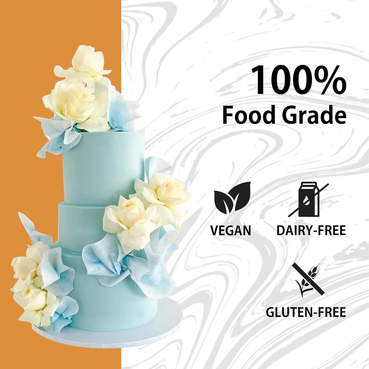 Hojas de oblea comestible A4 para decorar pasteles y postres