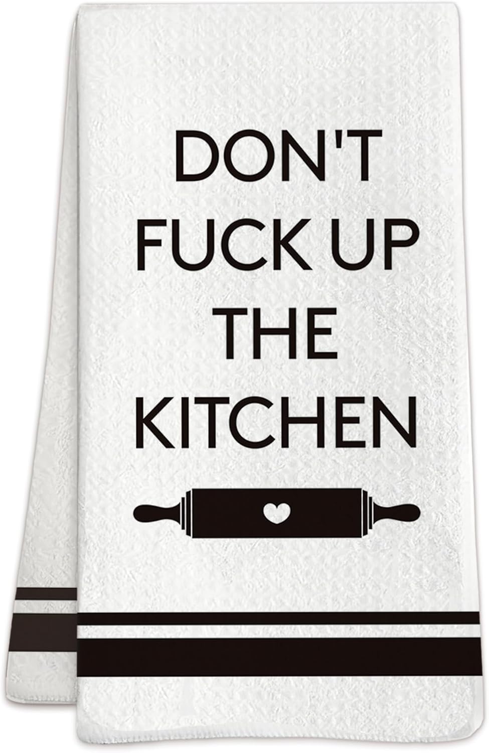 Toalla de cocina divertida con frase humorística en inglés