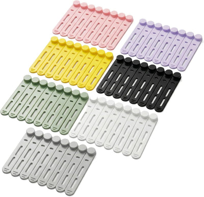 Pack 56 bridas silicona 3.15pulg organizador cables