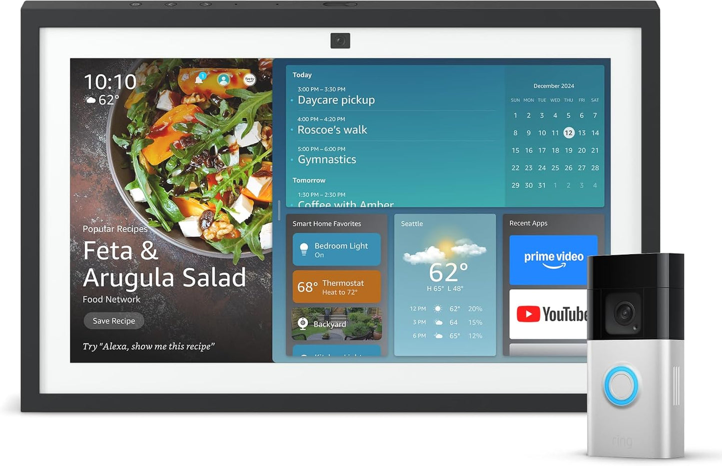 Echo Show 15 con Ring Doorbell Plus
