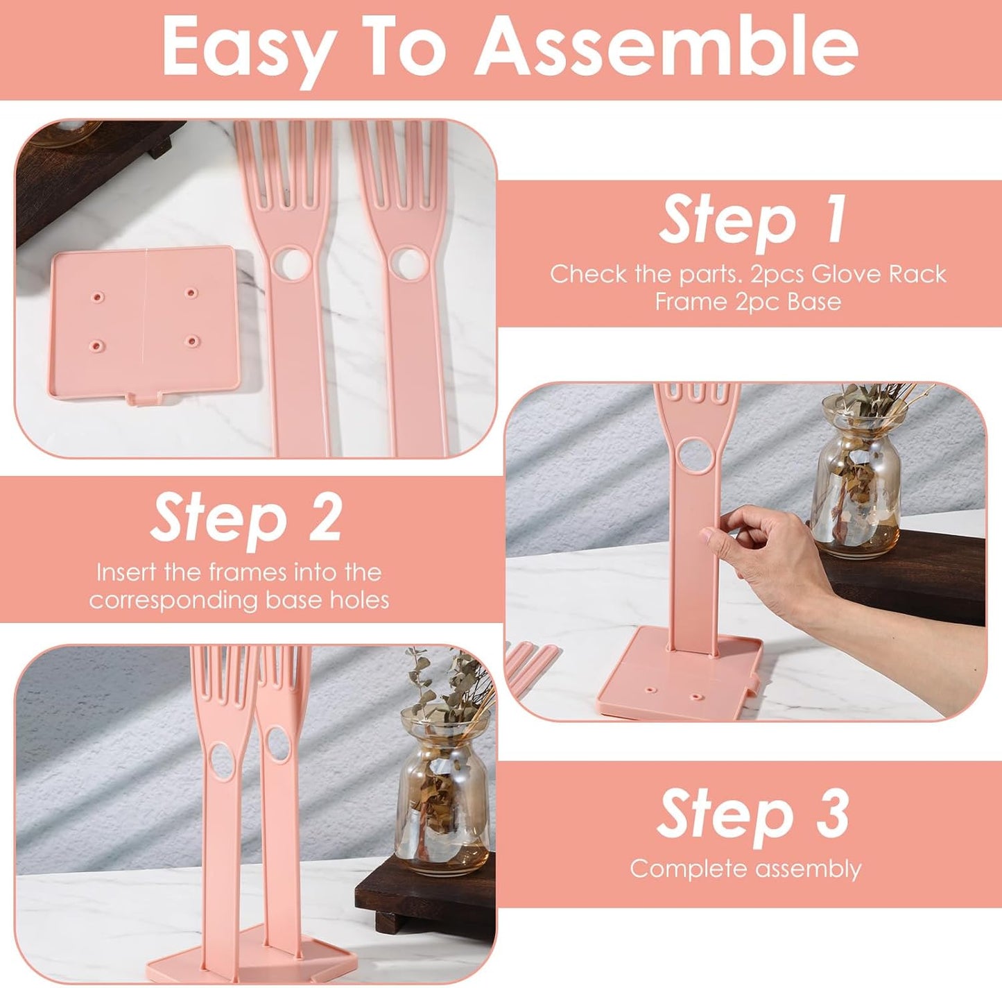 Soporte guantes cocina reutilizable estante secado plástico