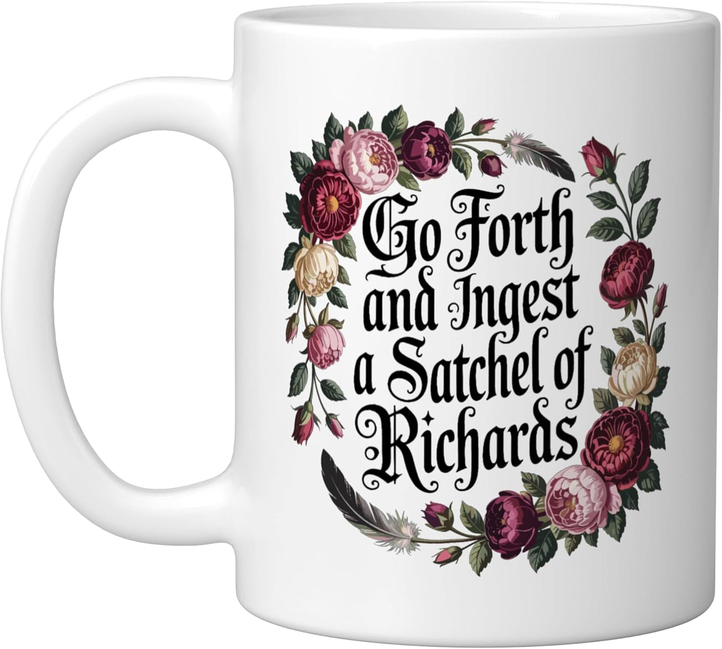 Taza cerámica de Richards, blanca