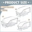 Pack 12 Organiz. Transparentes Congelador Almacenamiento Apilables