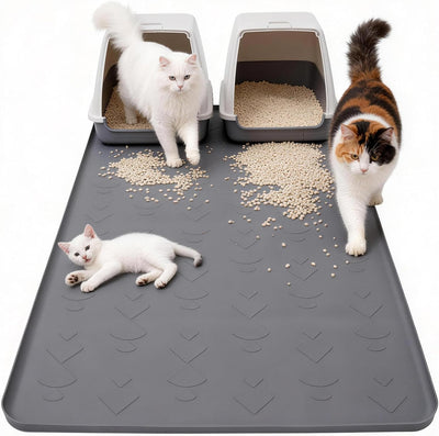 Tapete silicona para caja arena gato 40x28pulg impermeable