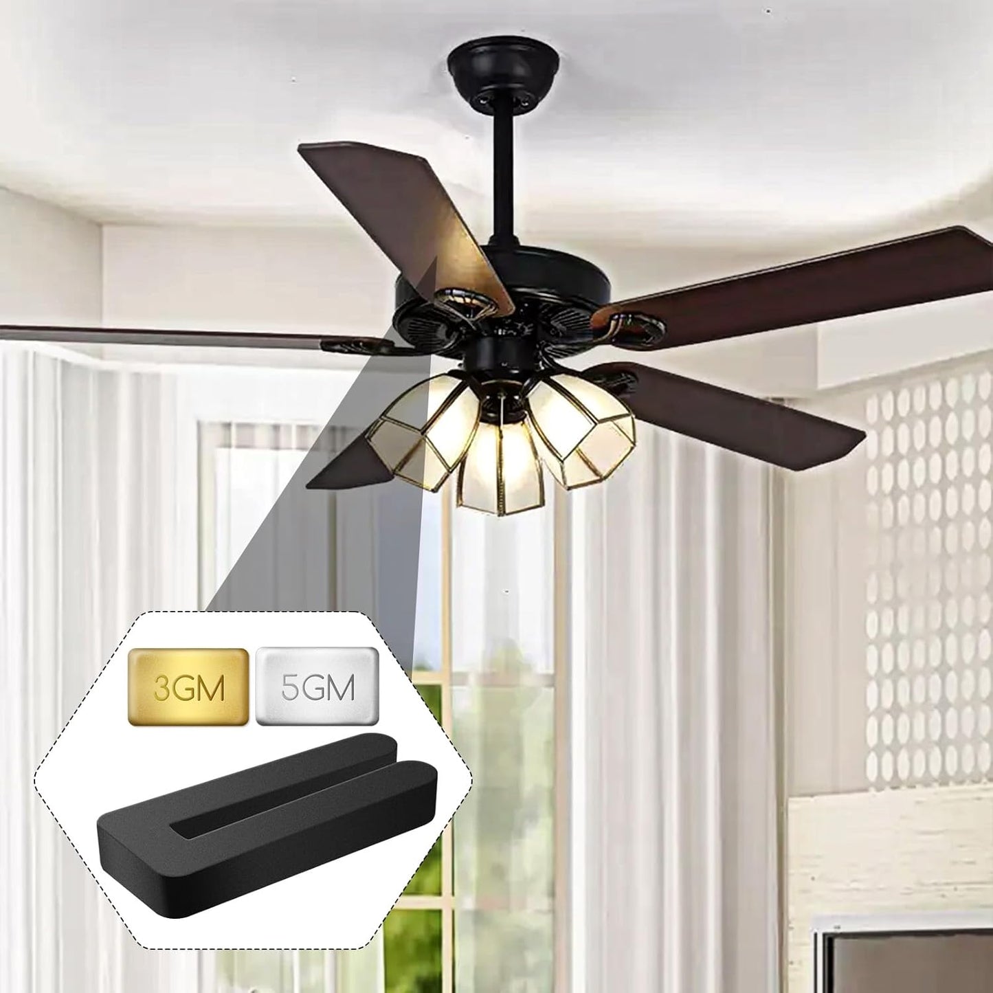 Kit equilibrado para aspas de ventilador con 18 pzas peso metalico