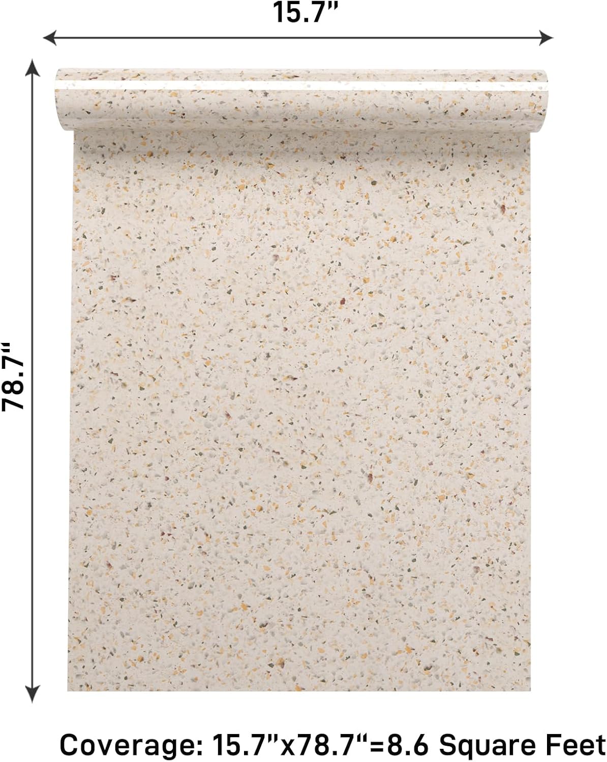 Papel adhesivo granito beige para encimeras cocina baño