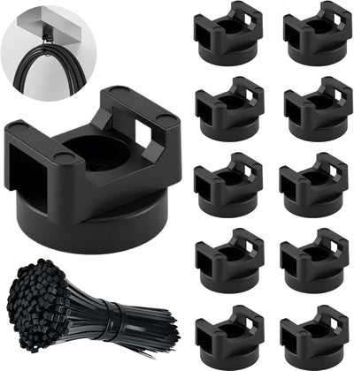 Set 10 Soportes Cinta Magnética 100 Cintas Organizar Cables