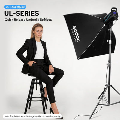 Softbox 16x16pulg plegable modificador luz con máscara