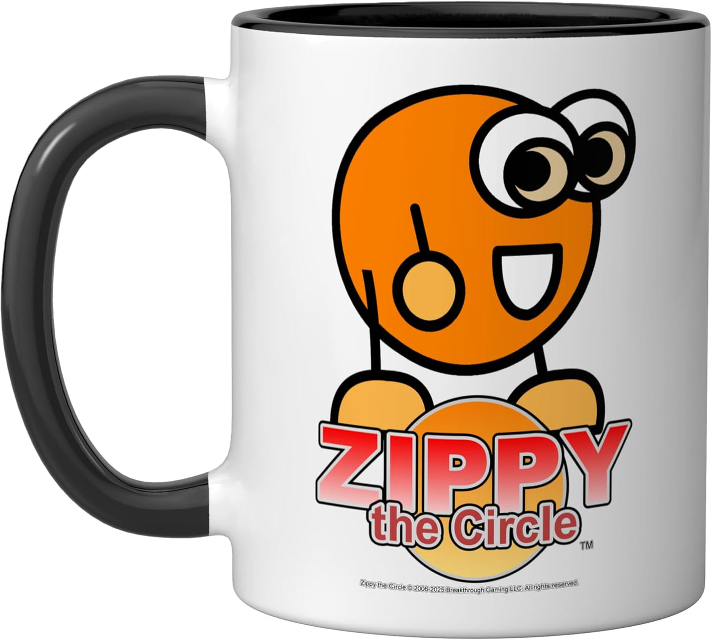 Taza Cerámica Zippy el Círculo Negro/Blanco