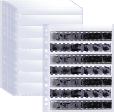 50 Fundas negativas 7x6 1.378pulg sin ácidos para película