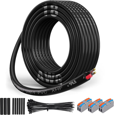 Cable eléctrico 18/2 UL para lámpara automotriz RV 30pies