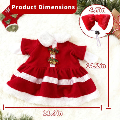 Disfraz ganso Navidad 23pulg terciopelo sombrero campana
